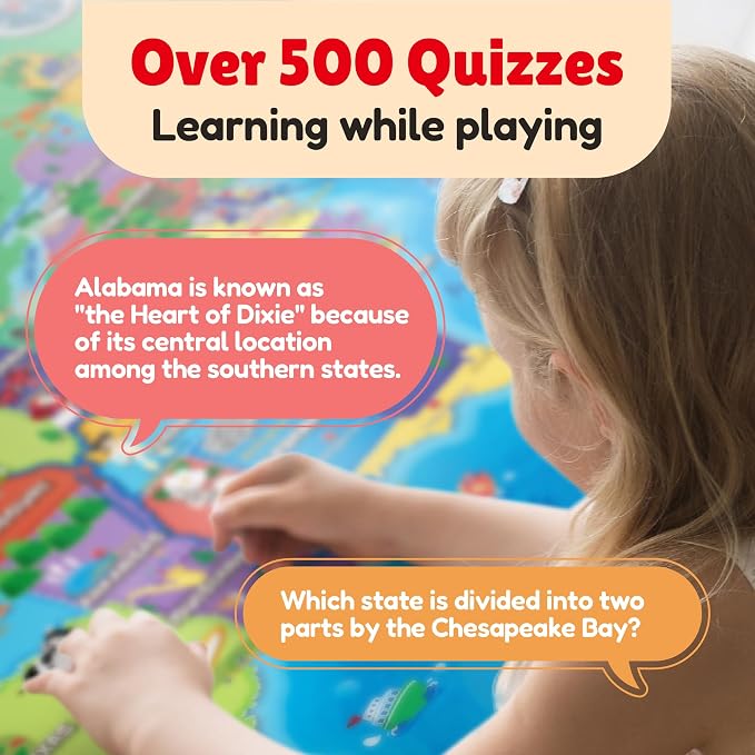 BEST LEARNING i-Poster My USA - Interactive Talking US Map for Kids - Image 4
