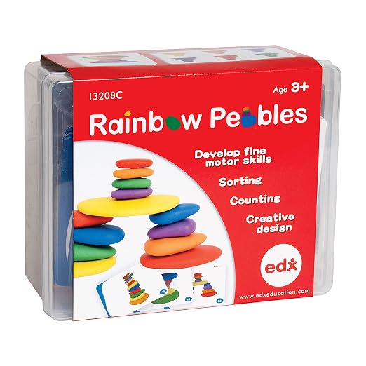 Rainbow Pebbles, Set of 36, Sorting and Stacking Stones - Image 10