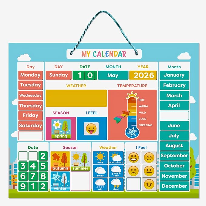 My First Daily Magnetic Calendar for Kids - Image 5