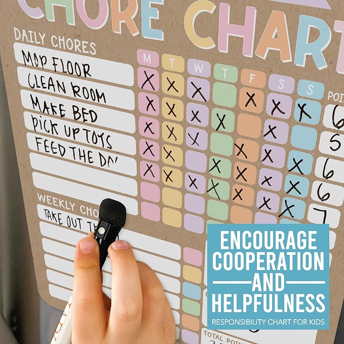 Magnetic Chore Chart for Kids Multiple Kids Chore Board for Home and School - Image 8
