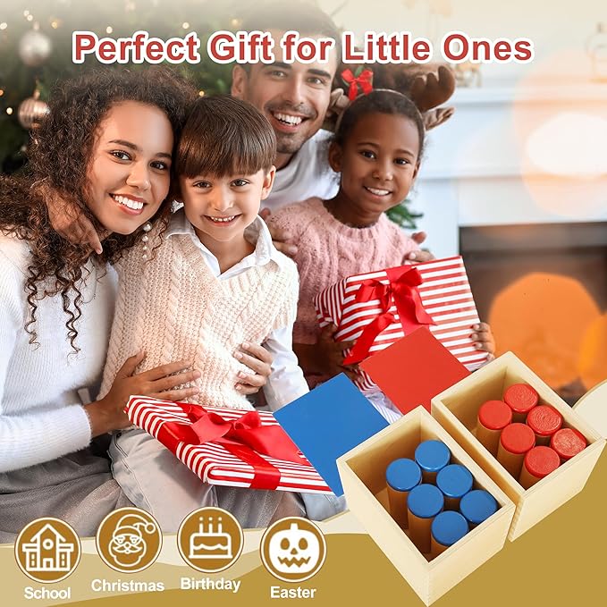 MONTESSORI OUTLET Sound Boxes for 3-6 Years Montessori Education at School and Home
