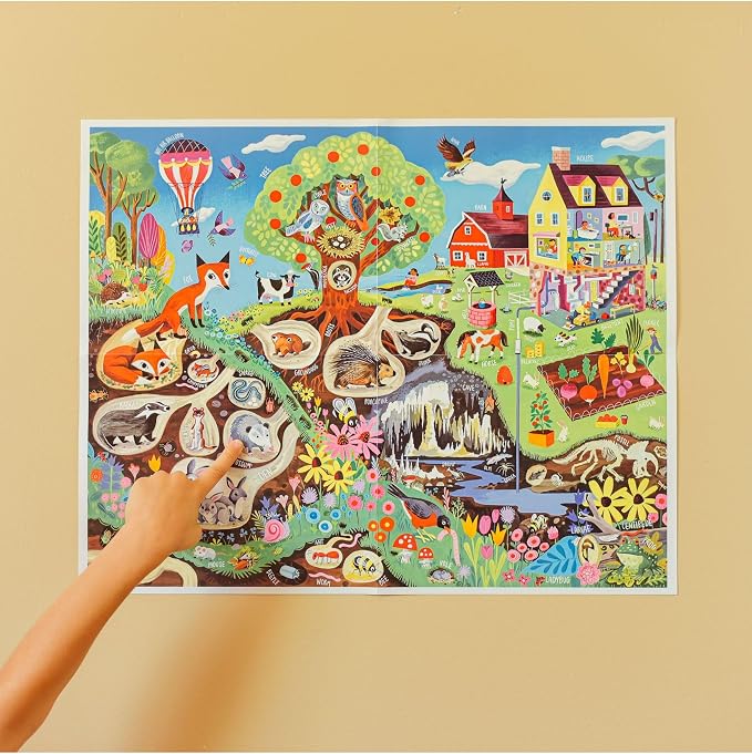 eeBoo 48 Piece Giant Floor Puzzle - Within The Country Children's Puzzle Countryside, Large Pieces for Small Hands to Develop Motor Skills - Image 4