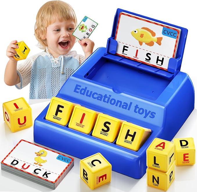 Montessori Matching Letter Game Toys for 3 4 5 Year Old Boy Girl Gifts Kids by HopeEye