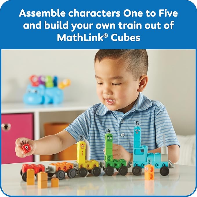hand2mind Numberblocks Express Train MathLink Cubes Activity Set, Ages 3+ - Image 5