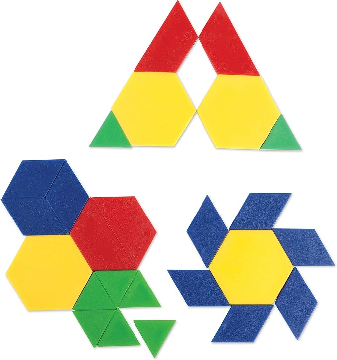 Learning Resources Plastic Pattern Blocks .5cm - Image 4