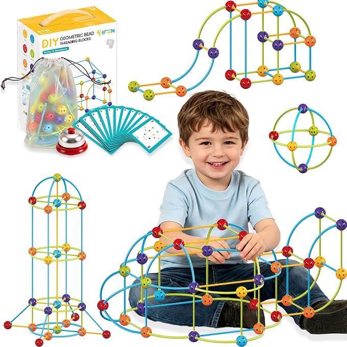 COUOMOXA 253 Pcs STEM Building Toys with Sound Bells - Image 8