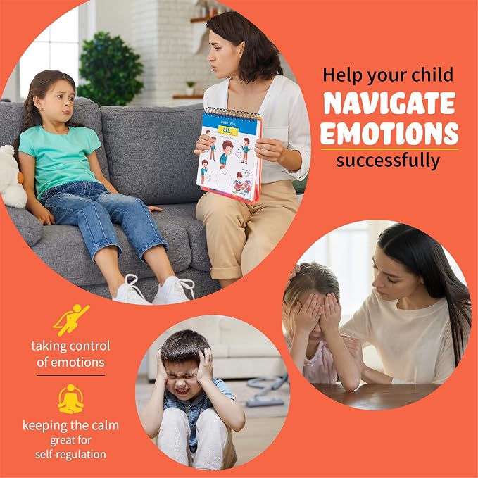 Emotion and Feeling Busy Book for Kids, Calming Corner, ABA Therapy Materials, Emotion Charts, Autism Homeschooling ADHD Tool, Social Emotional Learning - Image 4