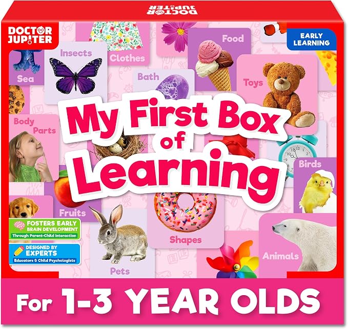 Doctor Jupiter Girls' First Box of Learning Toy Set for Kids Ages 1-3 Year Old by DoctorJupiter