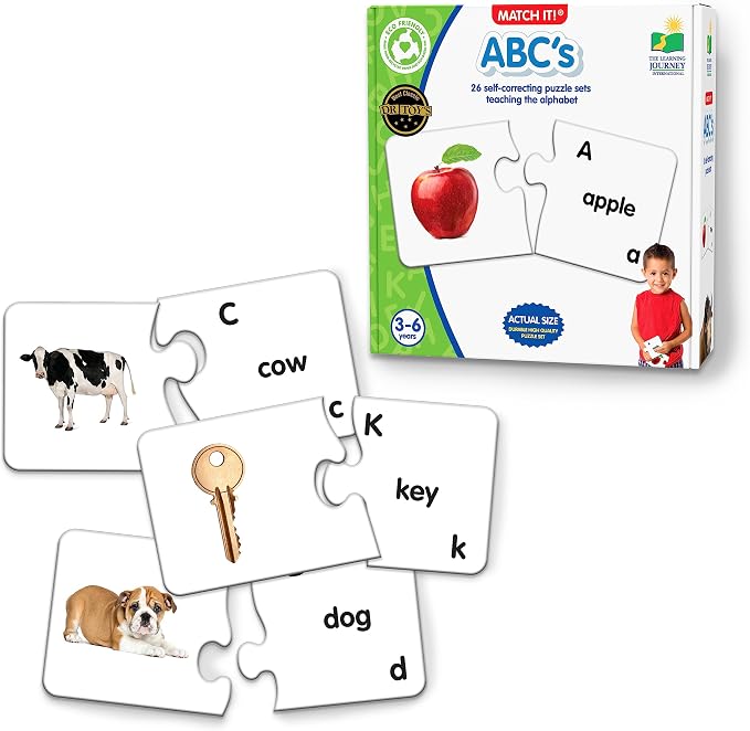 The Learning Journey: Match It! - ABCs - ABC Puzzle, Alphabet Puzzles for 2 Year Olds, Alphabet Puzzles For Kids Ages 3-5, Pre Kindergarten Learning Materials, Award Winning Educational Toys - Image 3
