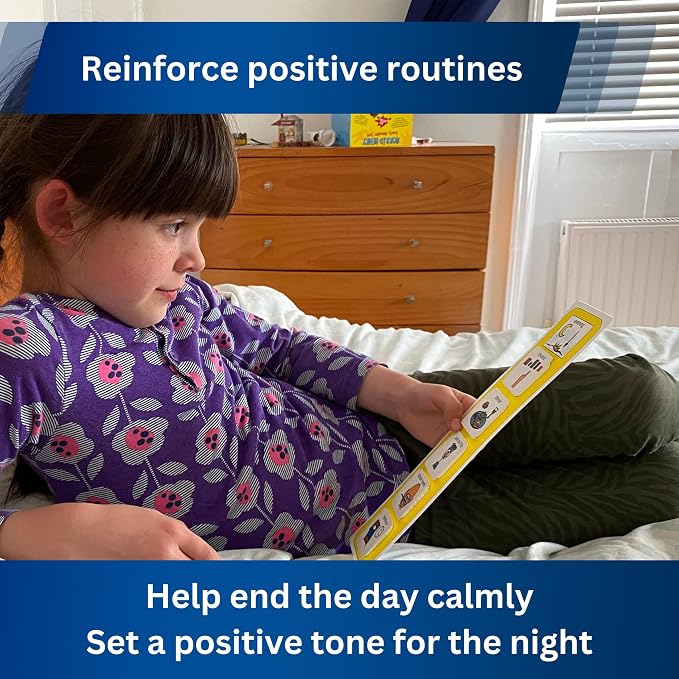 Evening/Bedtime Routine Chart, Kids Visual Schedule Autism/ADHD (English) - Image 2