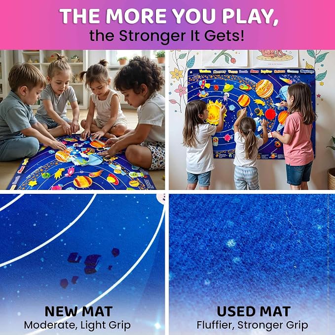 Space Felt Board for Kids 3-5 Years Old - Preschool Learning Activities - Image 4