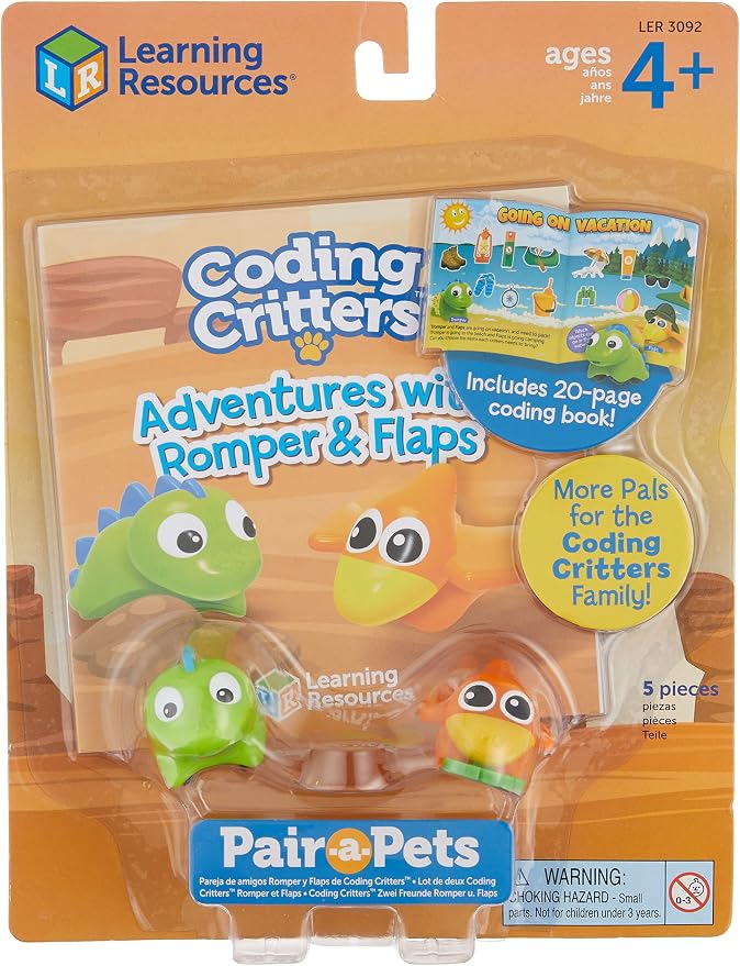 Learning Resources Coding Critters Pair-A-Pets Dinos Romper & Flaps by LearningResources