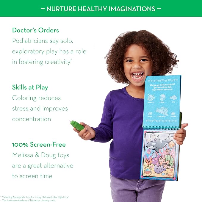 Melissa & Doug On the Go Water Wow! Mess Free Coloring Book, Reusable Water-Reveal Activity Pad, Animals, Travel Toys, Party Favors, For Toddlers & Kids Ages 3+ - FSC Certified - Image 8