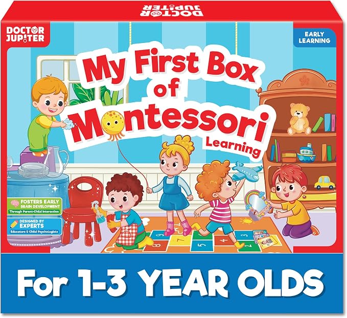 Doctor Jupiter My First Box of Montessori Learning Set for Kids Ages 1-3 by DoctorJupiter