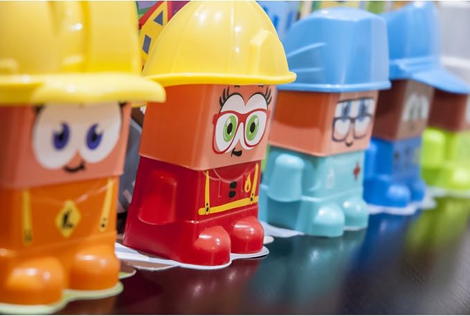 Miniland Job Blocks Board Game for Toddlers Age 2 - Preschoolers Age 4, Teaches Careers, Diversity, Fun Language Development, Pretend Play - Image 3