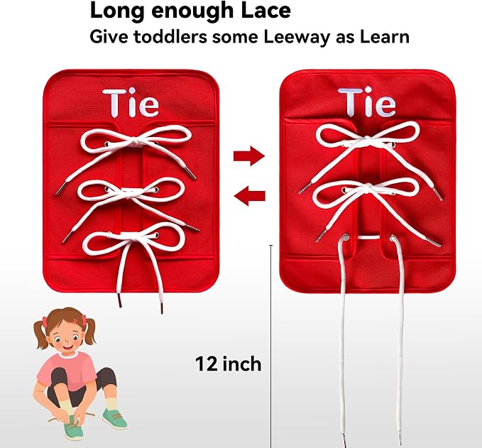 Montessori Fine Motor Toys for Toddlers, Basic Life Skills Early Learning Sensory Toys for 3 4 5 Year Old Xmas Gifts, Learn to Dress Preschool Homeschool Kindergarten Must Haves - Image 4
