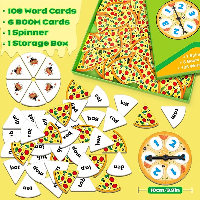 CVC Word Games Phonics Games for Kids, Learn to Read CVC Flash Cards Sight Word Reading Activities, Speech Therapy Toys Toddler Kindergarten Preschool Learning Educational Toys - Image 7