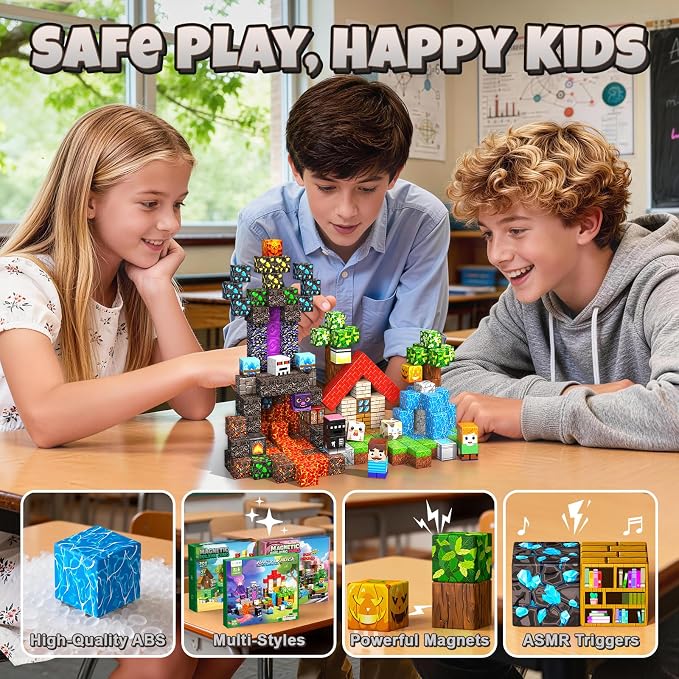100PCS Magnetic Blocks, Building Cubes, Boys Kids Gifts Toys - Image 5