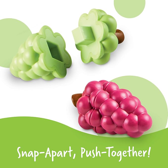 Learning Resources Snap-n-Learn Fruit Shapers,Fine Motor Toy for Toddlers, Ages 2+ - Image 3