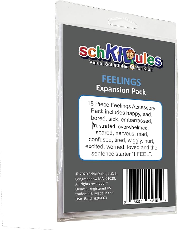 SchKIDules® Feelings Magnets for Kids and Special Needs - Teaching Social Emotional Learning and Expression - 17 Diversified Emotions Plus an I Feel Sentence Starter Included - Image 5