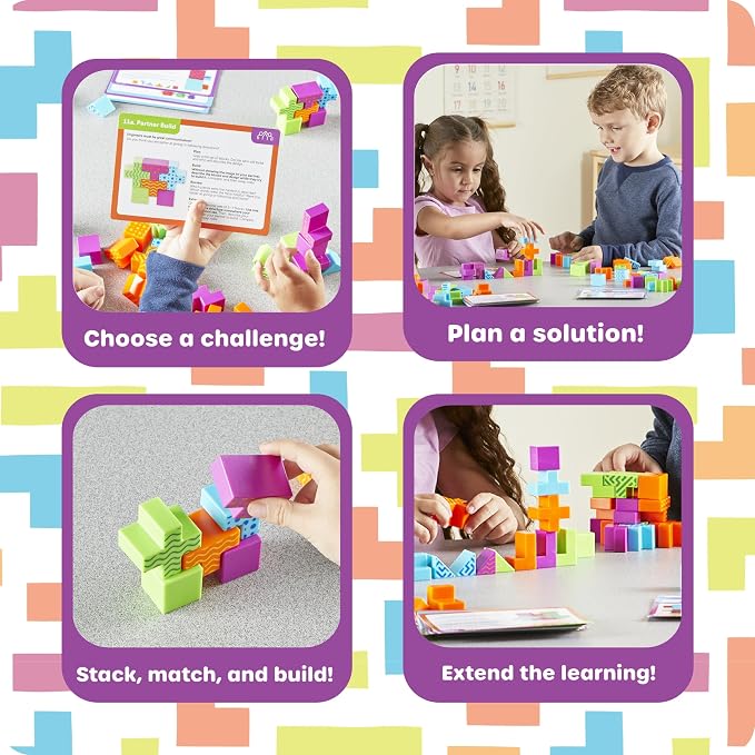 Learning Resources STEM Explorers Brainometry Classroom Set, Kids Games, Puzzles, Sensory Toys, Classroom Must Haves, Montessori Toys, 3D Puzzle, Brain Games, Math Manipulatives, Puzzles for Kids - Image 4