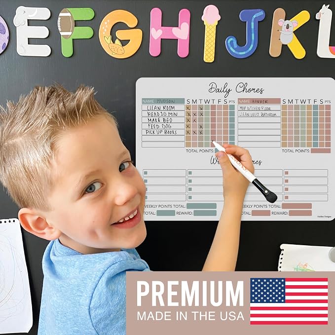 Magnetic Chore Chart for Kids Multiple Kids, Chore Board Adults and Teens - Image 4