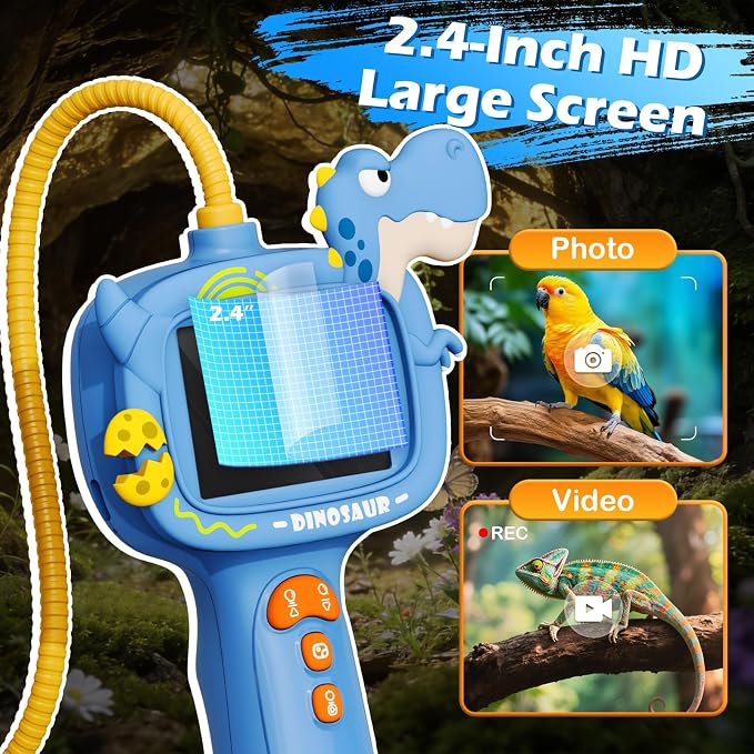 Kids Endoscope Borescope Toys, Snake Scope Camera with Light for Kids, Outdoor Exploration STEM Science Educational Toy Gifts for 4 5 6 7 8 9 10 Year Old Boys Girls - Image 5