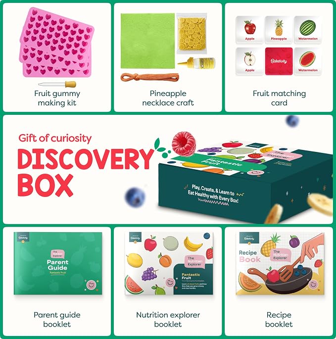 Baketivity Fantastic Fruit STEM Nutrition Kit Birthday Gift for Kids - Image 3