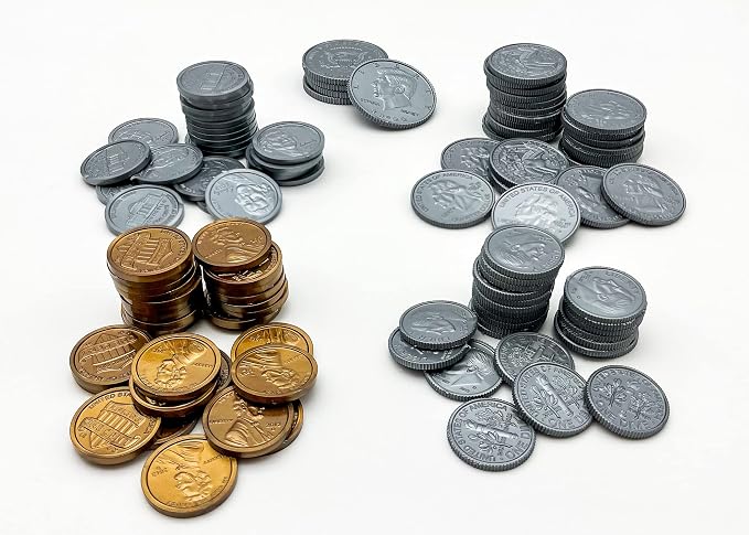 Teacher Created Resources Play Money: Assorted Coins (TCR20639), Multi (20639) - Image 3