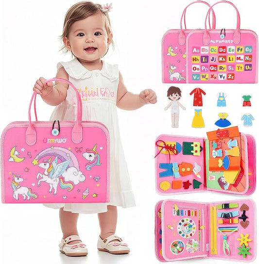URMYWO Toddler Busy Board - Busy Book Montessori Toys Ages 3 and up by URMYWO
