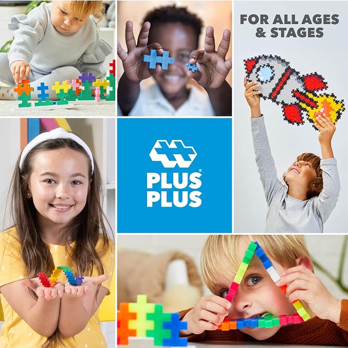 PLUS PLUS Patriotic Mix Tube - Mini Interlocking Building Blocks Set - Image 6