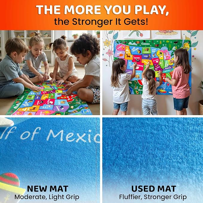 USA Felt Board for Kids 3-5 Years Old - Preschool Learning Activities - Image 4