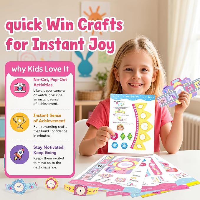 JoyCat Scissor Skills Activity Kit, Toddler Scissors Ages 3-5, Princess - Image 8