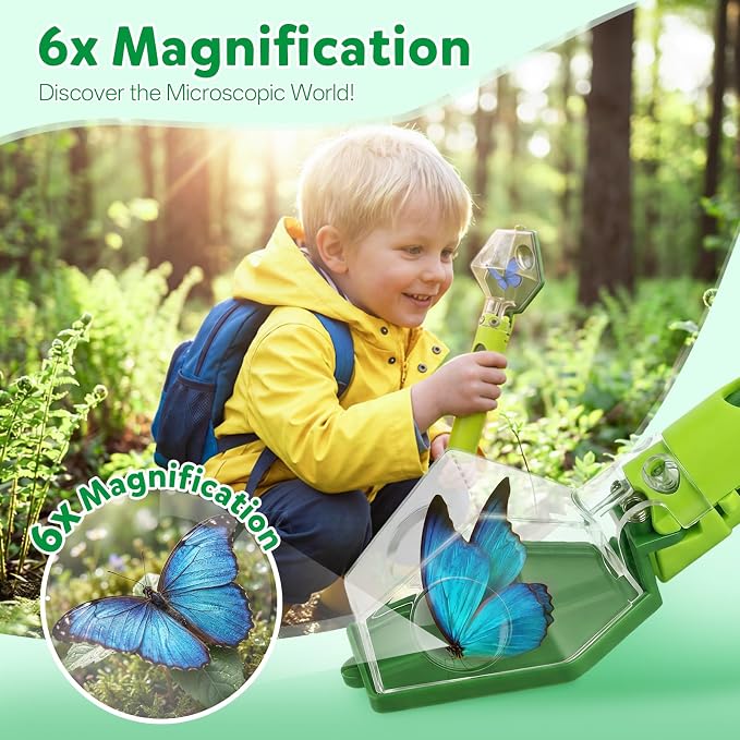 Kiditos Bug Catcher Kit for Kids Ages 3-8, One-Click Insect Catcher - Image 3