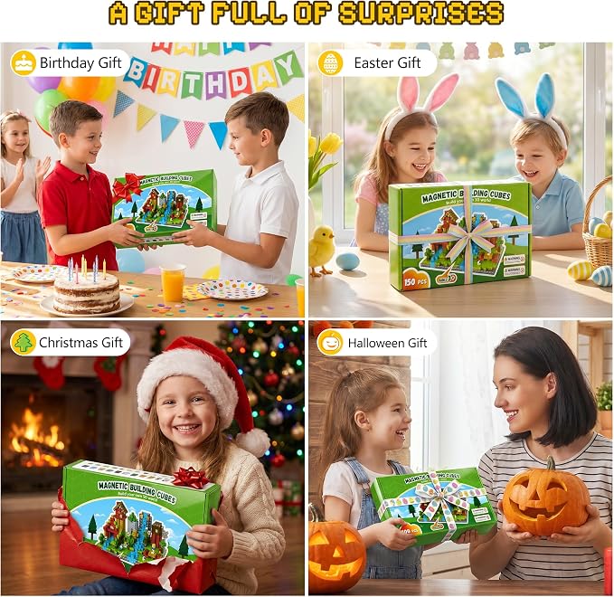 100PCS Magnetic Blocks, Magnetic Building Blocks, 0.98in Magnetic Building - Image 8