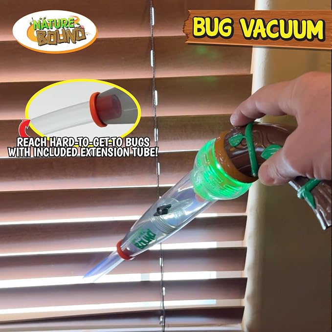 Nature Bound Bug Catcher Toy, Eco-Friendly Bug Vacuum, Catch and Release Indoor/Outdoor Play, Ages 3 to 12, Complete Kit for Kids (Upgraded Style) - Image 6