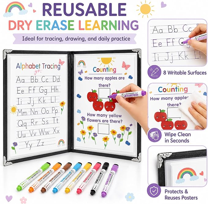 Hushee 31 Pcs Homeschool Morning Menu Kit for Toddler Kindergarten - Image 4