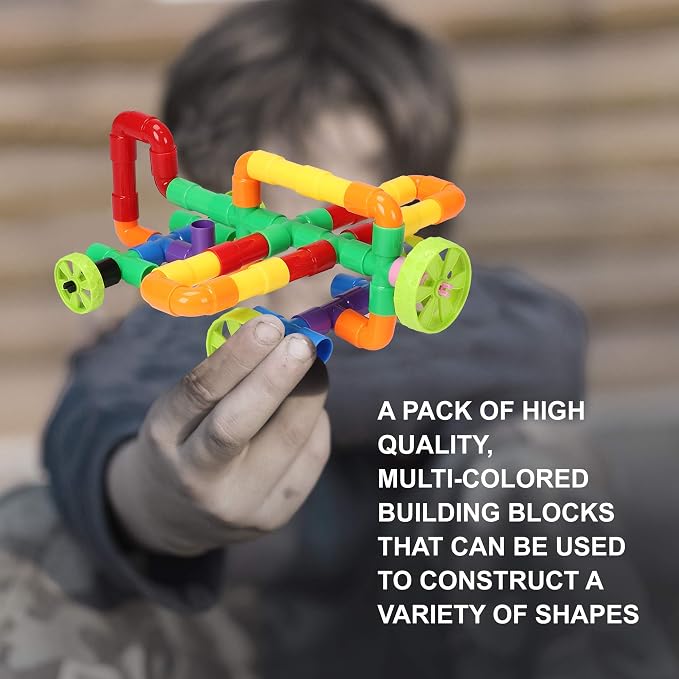 STEM Building Blocks Toy for Kids, Educational Toddlers Preschool Brain Toy Kit, Constructions Toys for 3 4 5 6 7 8 Years Age Boys and Girls–Creativity Kids Materials Toys - Image 5