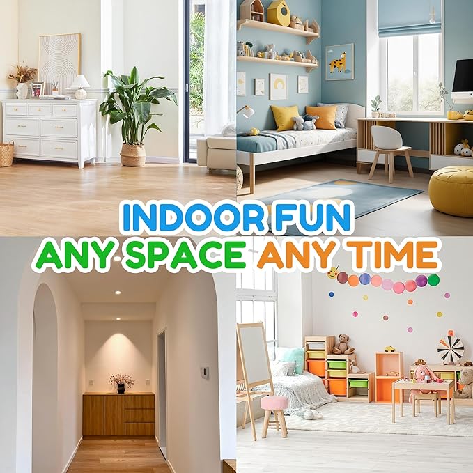 Kids Balance Stepping Stones Multicolor Triangular 10PCS Non-Slip Toddler Stepping Stones for Balance Coordination Ages 3-8 Years