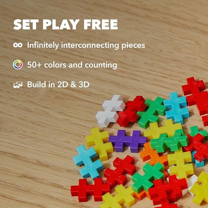 PLUS PLUS Learn to Build, Basic Mix - 400 Piece Building Block Set - Image 6