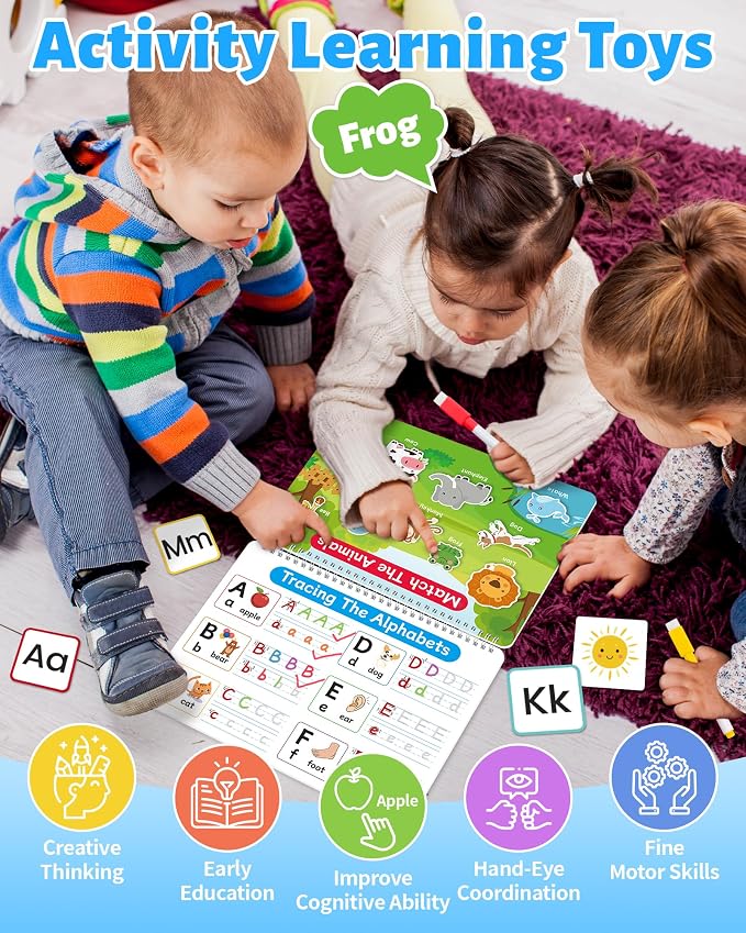 Benresive Busy Book for Toddlers 3-5, Preschool Learning Activities Book - Image 2