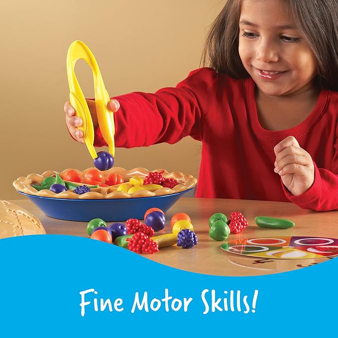 Learning Resources Super Sorting Pie - Sorting and Matching, Fine Motor Skills, Food Toys, Color Recognition, Counting Game, Preschool, Toddler Math Manipulatives, Gifts for Boys and Girls - Image 5