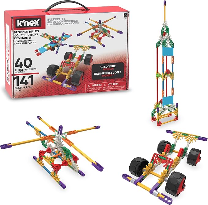 K'NEX - 40 Model Building Set‚ 141 Pieces, STEM Toy, Engineering Play, Creative Construction‚ Ages 5+ by KNEX%7CConstructionToys