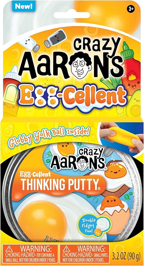 Crazy Aaron's Egg-Cellent Thinking Putty - Made in USA