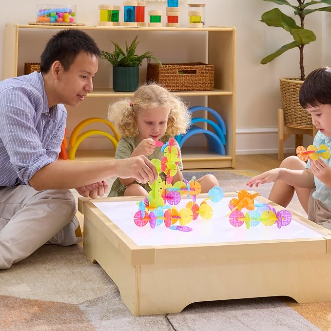 Guidecraft Interlox Discs - 96 Piece Set: Kids STEM Learning and Construction Toy, Creative and Educational Building Set for Toddlers - Image 3