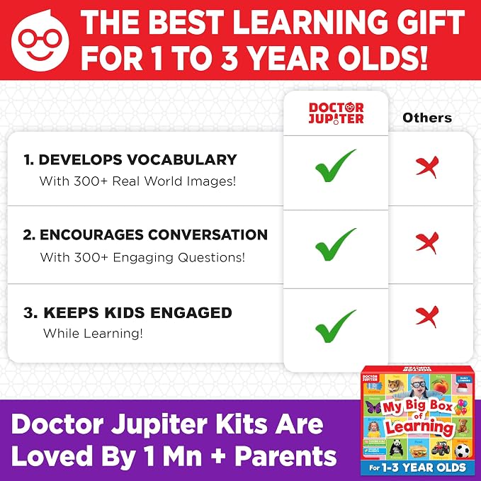 Doctor Jupiter My Big Box of Learning for Kids Ages 1-3 Year Old - Image 6
