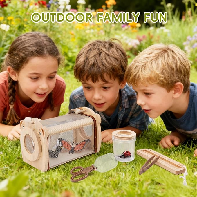 11Pcs Wooden Bug Catcher for Kids, Outdoor Toys for Kids Ages 4-8 - Image 9