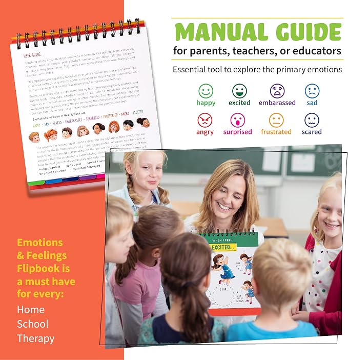Emotion and Feeling Busy Book for Kids, Calming Corner, ABA Therapy Materials, Emotion Charts, Autism Homeschooling ADHD Tool, Social Emotional Learning - Image 6