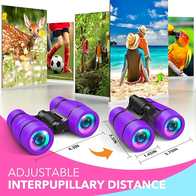 Girls Toys Age 3-7: LET'S GO! Compact Bird Watching Binoculars for Kids Ages 3 4 5 6 7 Year Old Girl Boy Gifts Idea Outside Travel Educational Toy for Kid Preschool Toddler Stocking Stuffers - Image 5