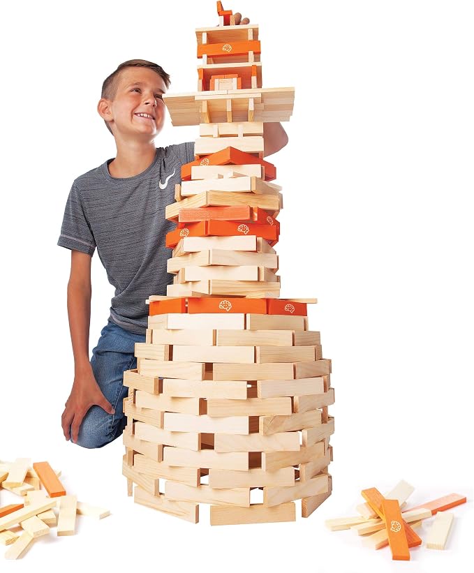 Fat Brain Toys Timber Planks 300 Piece Set - Wooden STEM Construction Set, Ages 3+ by Unknown